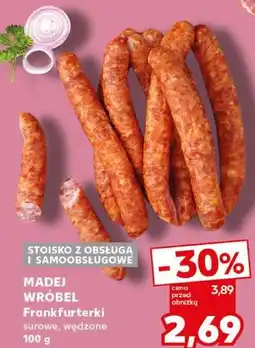 Kaufland MADEJ WRÓBEL Frankfurterki surowe, wędzone oferta