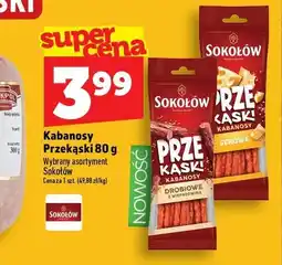 Topaz Kabanosy Przekąski drobiowe z wieprzowiną Sokołów oferta