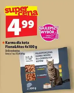 Topaz Karma dla kota Fiona&Atos drób wołowina 4-pak oferta