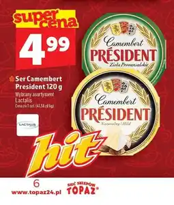 Topaz Ser Camembert Président Zioła Prowansalskie oferta