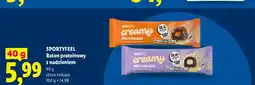 Lidl Baton proteinowy z nadzieniem Sportyfeel Caramel Fudge Brownie oferta
