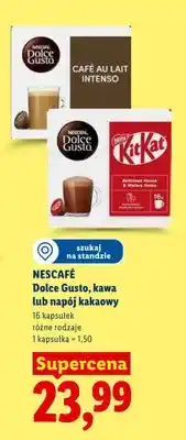 Lidl Kawa w kapsułkach Nescafe Dolce Gusto Cafe au Lait Intenso 16-pak oferta