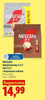 Lidl Napój kawowy Nescafe 2 w 1 20-pak oferta