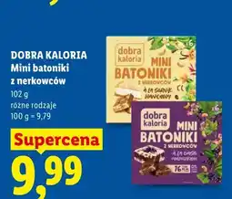 Lidl Mini batoniki z nerkowców Dobra Kaloria a la sernik waniliowy oferta