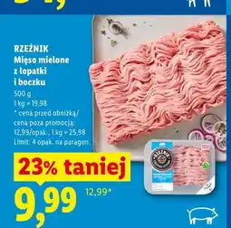 Lidl Rzeźnik Mięso mielone z łopatki i boczku oferta