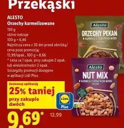 Lidl Orzechy pekan w karmelu Alesto oferta
