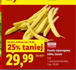 Lidl Fasola szparagowa żółta luzem polska oferta