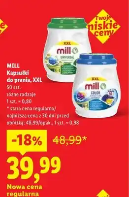 Lidl Mill Kapsułki do prania XXL oferta