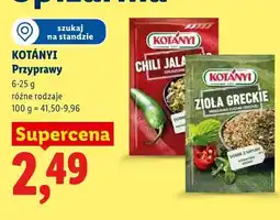 Lidl Kotányi Przyprawy oferta