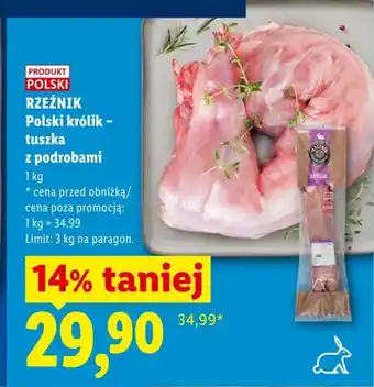 Lidl Rzeźnik Polski królik - tuszka z podrobami oferta