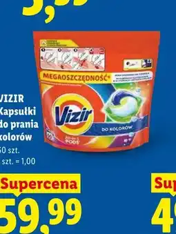 Lidl Kapsułki do prania kolorów Vizir oferta