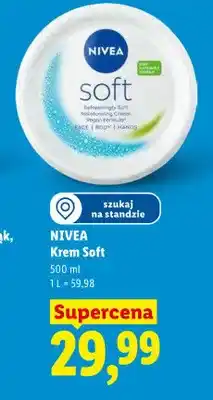 Lidl Krem Nivea Soft oferta