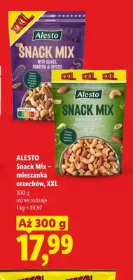 Lidl Mieszanka orzechów Snack Mix Alesto XXL z pistacjami oferta