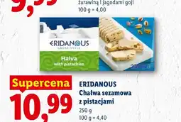 Lidl Eridanous Chałwa sezamowa z pistacjami oferta