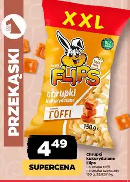 Netto Chrupki kukurydziane Flips o smaku toffi oferta