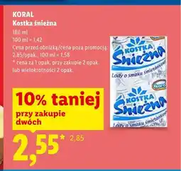 Lidl Lody Kostka Śnieżna Koral oferta