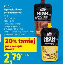 Lidl Deser twarogowy wysokobiałkowy czekoladowy Pilos High Protein oferta