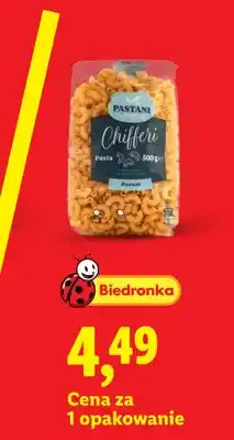 Lidl Makaron z pszenicy durum Chifferi Pastani oferta