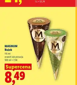 Lidl Rożek Magnum orzech oferta