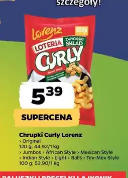 Netto Chrupki Curly Original Lorenz oferta