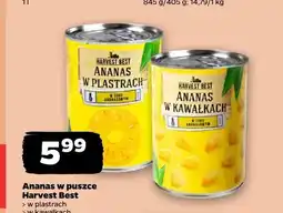 Netto Ananas w kawałkach w puszce Harvest Best oferta