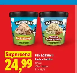 Lidl Lody w kubku Ben & Jerry's Vanilla Pecan Blondie oferta