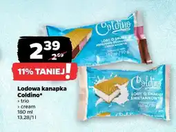 Netto Lodowa kanapka o smaku waniliowo-truskawkowo-czekoladowym Coldino oferta