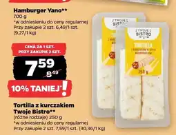 Netto Tortilla z kurczakiem w stylu meksykańskim Twoje Bistro oferta