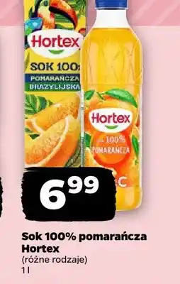 Netto Sok 100% pomarańcza Hortex karton oferta