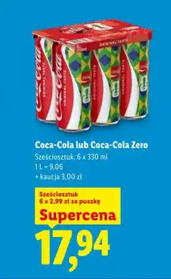 Lidl Coca-Cola lub Coca-Cola Zero oferta