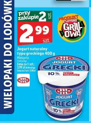 Topaz Jogurt naturalny typu greckiego Mlekovita oferta