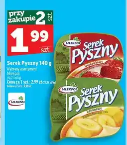 Topaz Serek Pyszny truskawkowy Mlekpol oferta