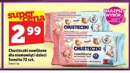 Topaz Chusteczki nawilżane dla niemowląt i dzieci Sensito oferta