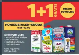Netto Mleko UHT 3,2% Mazurski Smak Mlekpol oferta