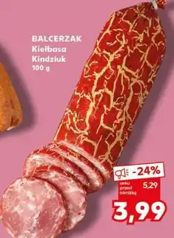 Kaufland BALCERZAK Kiełbasa kindziuk 100 g oferta