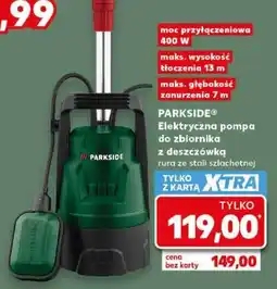 Kaufland PARKSIDE Elektryczna pompa do zbiornika z deszczówką oferta