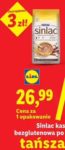 Lidl Nestlé Sinlac kaszka zbożowa, bezglutenowa po 6 m-cu oferta