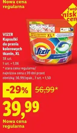 Lidl VIZIR Kapsułki do prania kolorowych tkanin, XL oferta