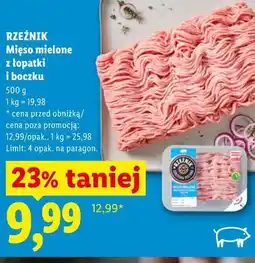 Lidl RZEŹNIK Mięso mielone z łopatki i boczku oferta