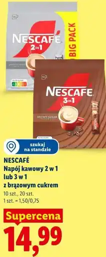Lidl NESCAFÉ Napój kawowy 2 w 1 lub 3 w 1 z brązowym cukrem oferta