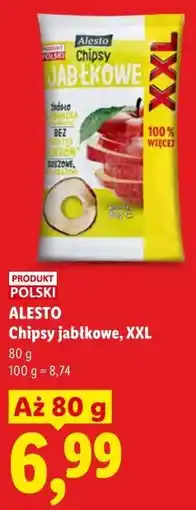Lidl Alesto Chipsy jabłkowe, XXL oferta