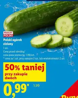 Lidl Polski ogórek zielony oferta