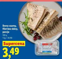 Lidl Dorsz czarny, filet bez skóry, porcje oferta