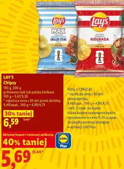 Lidl LAY'S Chipsy oferta