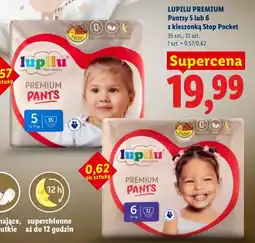 Lidl LUPILU PREMIUM Pantsy 5 lub 6 z kieszonką Stop Pocket oferta