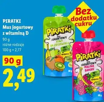Lidl PIRATKI Mus jogurtowy z witaminą D oferta