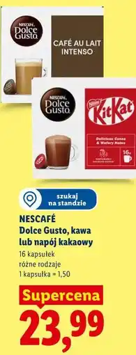Lidl NESCAFÉ Dolce Gusto, kawa lub napój kakaowy oferta
