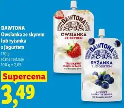 Lidl DAWTONA Owsianka ze skyrem lub ryżanka z jogurtem oferta