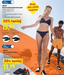 Lidl CRIVIT Buty do wody damskie lub męskie oferta