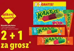 Lidl Wszystkie lody Kaktus oferta